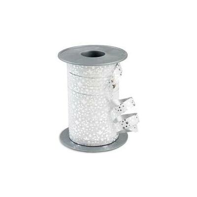 Pattberg 20109-631 Dekoratives Band/Schlauch - Geschenkband - Silber Glitter Stern - 10mm x 100m Pattberg 20109-631 Dekoratives Band/Schlauch - Geschenkband - Silber Glitter Stern - 10mm x 100m
