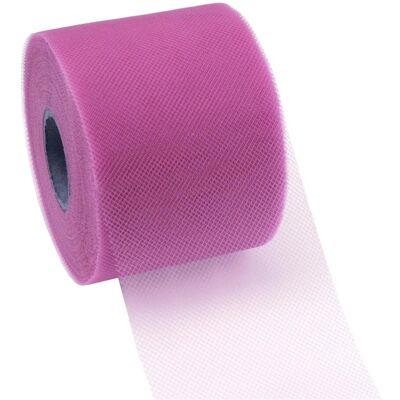 Ruban en Tulle Magenta Pattberg - 50 m - Publicité Ruban en Tulle Magenta Pattberg - 50 m - Publicité