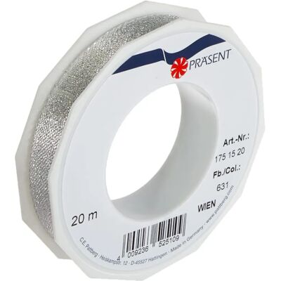 Nastro Regalo Argento C. E. Pattberg Wien - Accessorio per Decorazioni Nastro Regalo Argento C. E. Pattberg Wien - Accessorio per Decorazioni