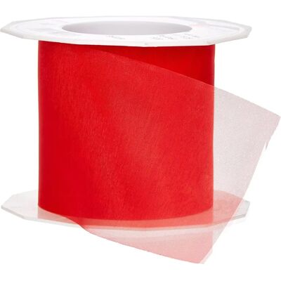 Ruban Organza Rouge C.E. Pattberg - 25m Décoration et Cadeaux Ruban Organza Rouge C.E. Pattberg - 25m Décoration et Cadeaux