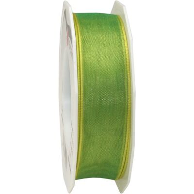 Ruban Cadeau C.E. Pattberg - Quatre Saisons Vert Lime/Jaune - 25mm x 25m Ruban Cadeau C.E. Pattberg - Quatre Saisons Vert Lime/Jaune - 25mm x 25m