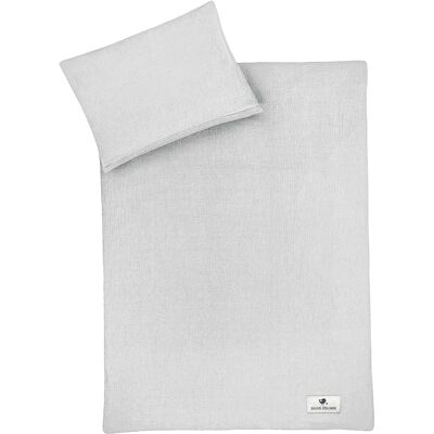 Julius Zöllner Baby Bedding Set - Musselin, Gray - 2 pcs Julius Zöllner Baby Bedding Set - Musselin, Gray - 2 pcs
