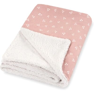 Julius Zöllner 9680162530 Baby Blanket - Cotton, Pink & White - 70x100cm Julius Zöllner 9680162530 Baby Blanket - Cotton, Pink & White - 70x100cm