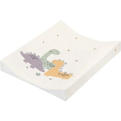 JULIUS ZÖLLNER Baby Changing Pad - Little Dinos - 50x65 cm - White JULIUS ZÖLLNER Baby Changing Pad - Little Dinos - 50x65 cm - White