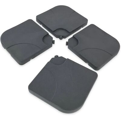 LECO Kreuzständer Kunststoff-Set - Schwarz - Sonnenschirmständer LECO Kreuzständer Kunststoff-Set - Schwarz - Sonnenschirmständer