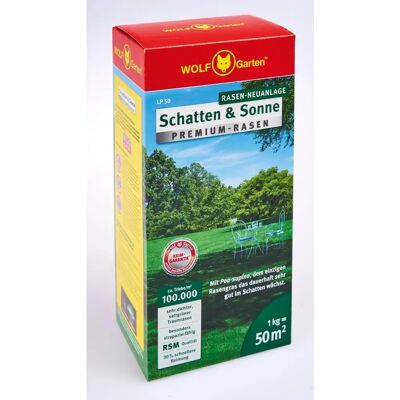 Wolf-Garten Premium Rasensamen LP 50 - Schatten & Sonne Wolf-Garten Premium Rasensamen LP 50 - Schatten & Sonne