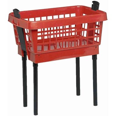 LOCKWEILER Roter Wäschekorb mit Füßen - 45L LOCKWEILER Roter Wäschekorb mit Füßen - 45L