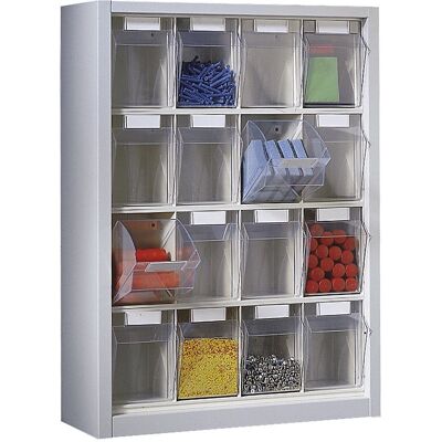 Gabinete colgante con cajas plegables - Almacenamiento de piezas pequeñas Gabinete colgante con cajas plegables - Almacenamiento de piezas pequeñas