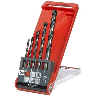 KWB 044300 Beton- & Steindrillset - 5 Stück, ISO 5468 Hartmetallspitze KWB 044300 Beton- & Steindrillset - 5 Stück, ISO 5468 Hartmetallspitze