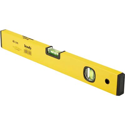 Nivel de burbuja KWB aluminio 40cm - Alta precisión, Horizontal y Vertical Nivel de burbuja KWB aluminio 40cm - Alta precisión, Horizontal y Vertical