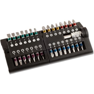 Set di 31 inserti per cacciavite KWB 107100 - ISO 1173 Set di 31 inserti per cacciavite KWB 107100 - ISO 1173