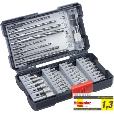Juego de brocas y bits universales kwb - 39 piezas Juego de brocas y bits universales kwb - 39 piezas