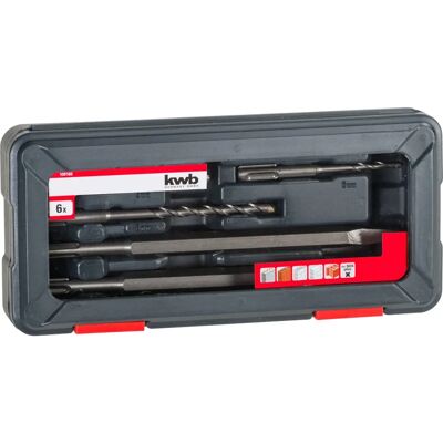 KWB 109166 Tennstiftssats - 6 delar, SDS-Plus KWB 109166 Tennstiftssats - 6 delar, SDS-Plus