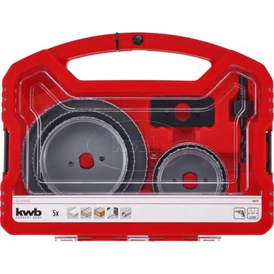 KWB 109178 Hole Saw Set - 8 Piece, Diameter 68-127mm KWB 109178 Hole Saw Set - 8 Piece, Diameter 68-127mm