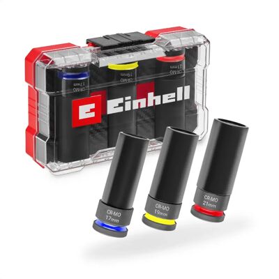 Zestaw udarowy Einhell - Nasadki 80mm - Wymiana kół Zestaw udarowy Einhell - Nasadki 80mm - Wymiana kół