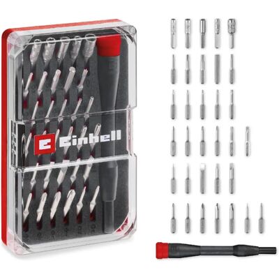 Einhell 115010 33-delige precisie schroevendraaier set - T-profiel, Tri-Point, Notch - Elektronica reparatie Einhell 115010 33-delige precisie schroevendraaier set - T-profiel, Tri-Point, Notch - Elektronica reparatie