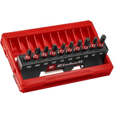 Einhell Impact Bitsats - Phillips, PZ, TORX, sexkant - 11 st Einhell Impact Bitsats - Phillips, PZ, TORX, sexkant - 11 st