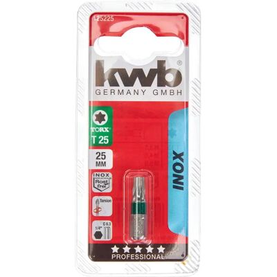 Ponta de chave de fenda Torx T25 de aço inoxidável - 25mm Ponta de chave de fenda Torx T25 de aço inoxidável - 25mm