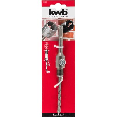 KWB Drill Bit Support Shaft - 19mm, SDS Plus, M16 Thread KWB Drill Bit Support Shaft - 19mm, SDS Plus, M16 Thread