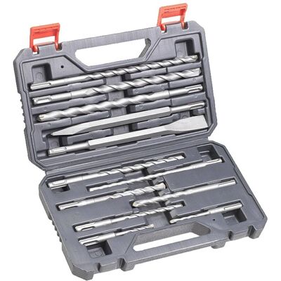 Kwb 240290 Set di trapani e scalpelli - 12 pezzi SDS Plus Kwb 240290 Set di trapani e scalpelli - 12 pezzi SDS Plus