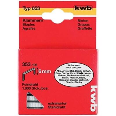 KWB Potloodklemmen - 11,4mm x 6mm Fijn Staaldraad - 353106 KWB Potloodklemmen - 11,4mm x 6mm Fijn Staaldraad - 353106