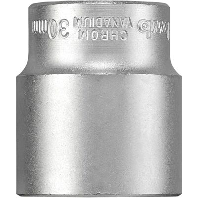 Kwb 372330 Inserto a bussola - 30mm, 1/2, Acier chromé mat - Résistant Kwb 372330 Inserto a bussola - 30mm, 1/2, Acier chromé mat - Résistant