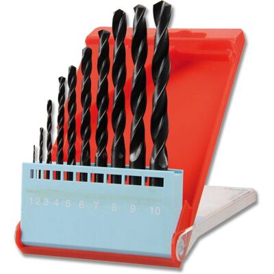 KWB 421340 juego de brocas - 10 piezas HSS para metal, plástico, madera KWB 421340 juego de brocas - 10 piezas HSS para metal, plástico, madera