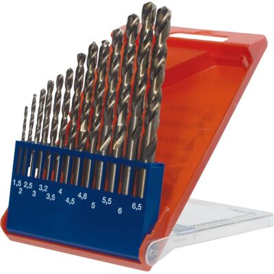 KWB 421600 Conjunto de Brocas - Aço Rápido, 13 peças KWB 421600 Conjunto de Brocas - Aço Rápido, 13 peças