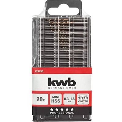 Kit punte in titanio HSS kwb 424290 - 20 pezzi Kit punte in titanio HSS kwb 424290 - 20 pezzi