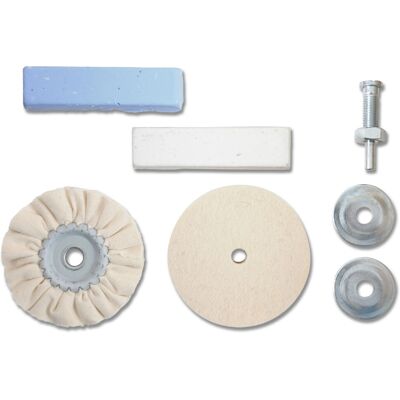 Conjunto de Polimento para Ferramenta Rotativa KWB - Acabamento de Alto Brilho Conjunto de Polimento para Ferramenta Rotativa KWB - Acabamento de Alto Brilho