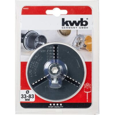 KWB Plaque de support pour perceuse - 33-83mm - Publicité KWB Plaque de support pour perceuse - 33-83mm - Publicité
