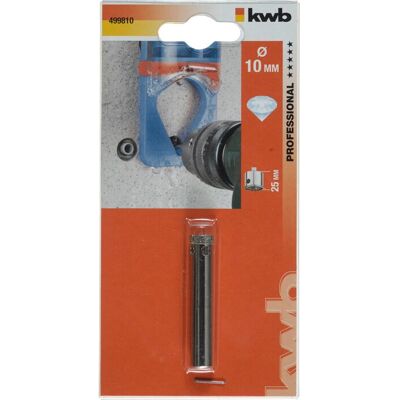 Seghetto a corona diamantato KWB 10 x 25 mm - Seghetto a corona Seghetto a corona diamantato KWB 10 x 25 mm - Seghetto a corona