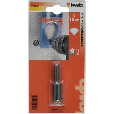 KWB 499816 Bohrkrone - Diamant, 16mm KWB 499816 Bohrkrone - Diamant, 16mm