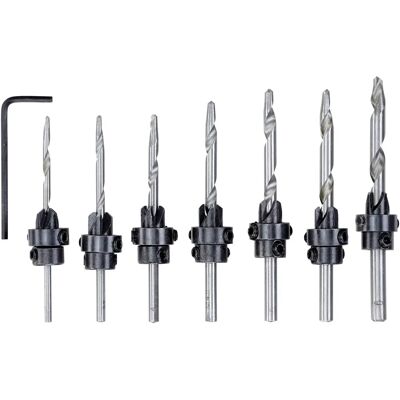 KWB Bohrerset 8-tlg. - Holzbohrer, 3-6 mm, C45 Stahl - Komplett-Set KWB Bohrerset 8-tlg. - Holzbohrer, 3-6 mm, C45 Stahl - Komplett-Set