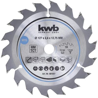 KWB 581557 Lama circolare - Carburo di tungsteno - 127mm KWB 581557 Lama circolare - Carburo di tungsteno - 127mm