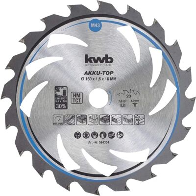 KWB Cirkelzaagblad 160x16mm - Nauwkeurige sneden KWB Cirkelzaagblad 160x16mm - Nauwkeurige sneden