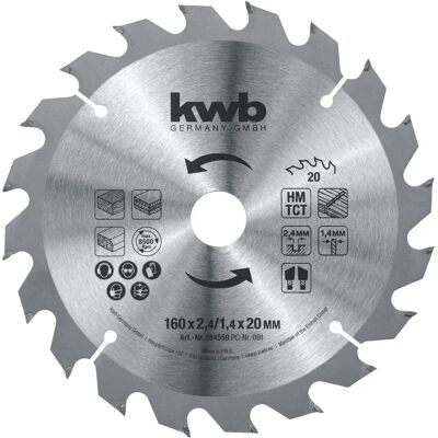 KWB 584559 Cirkel sågblad - Hårt/mjukt trä, MDF, plywood - Cirkel sågblad KWB 584559 Cirkel sågblad - Hårt/mjukt trä, MDF, plywood - Cirkel sågblad