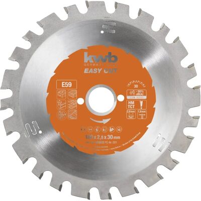 Lama per Sega Circolare KWB 180mm - Resistente per Legno e Metallo Lama per Sega Circolare KWB 180mm - Resistente per Legno e Metallo