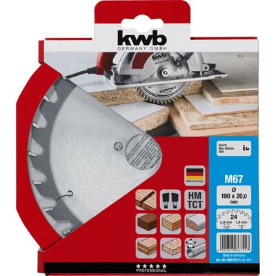 KWB 586755 Kreissägeblatt - Holzschnittwerkzeug KWB 586755 Kreissägeblatt - Holzschnittwerkzeug