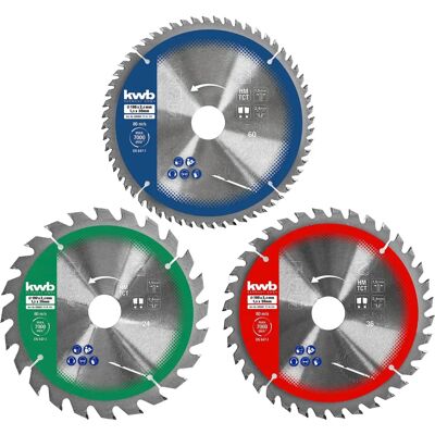 Zestaw tarcz kwb - 190mm, 3 sztuki Zestaw tarcz kwb - 190mm, 3 sztuki