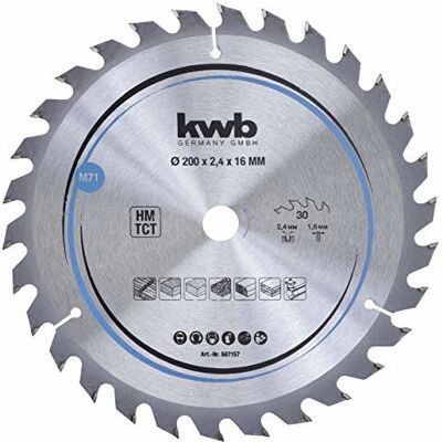 KWB Modell 587157 - 30 Zähne Kreissägeblatt KWB Modell 587157 - 30 Zähne Kreissägeblatt