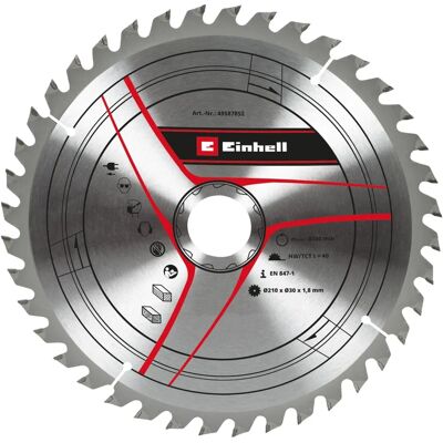 Tarcza piły węglikowa wolframowa 210mm - 40 zębów Tarcza piły węglikowa wolframowa 210mm - 40 zębów