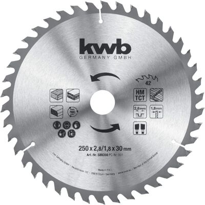 kwb Lama 250 x 30 mm - Cirkelzaagblad - Middelharde snijkwaliteit kwb Lama 250 x 30 mm - Cirkelzaagblad - Middelharde snijkwaliteit