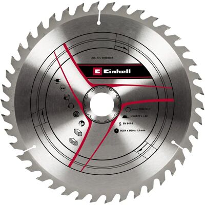 Einhell Kreissägeblatt - 254x30x1,8mm 40Z für Holz & PVC Einhell Kreissägeblatt - 254x30x1,8mm 40Z für Holz & PVC