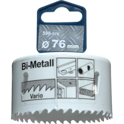 KWB 598076 Scie à trou - 76mm, Acier à haute vitesse, Alliage de cobalt KWB 598076 Scie à trou - 76mm, Acier à haute vitesse, Alliage de cobalt