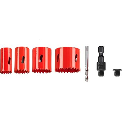 KWB Bi-Metal Hole Saw Set 25-51mm - Hole Saw Set KWB Bi-Metal Hole Saw Set 25-51mm - Hole Saw Set