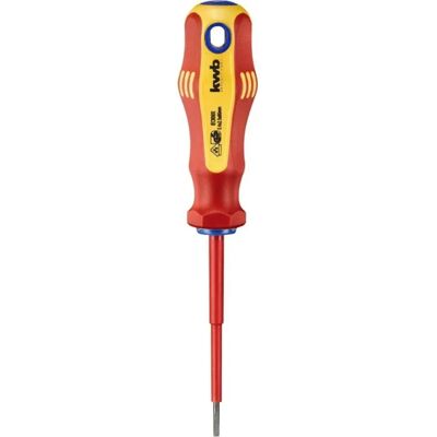 KWB VDE Isoleret Skruetrækker - 3,0 mm - 75 mm KWB VDE Isoleret Skruetrækker - 3,0 mm - 75 mm