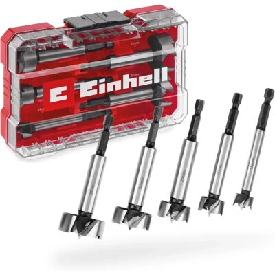 Zestaw wierteł do drewna Einhell - 5 sztuk z pudełkiem - Forstner, Model E6.3 Zestaw wierteł do drewna Einhell - 5 sztuk z pudełkiem - Forstner, Model E6.3
