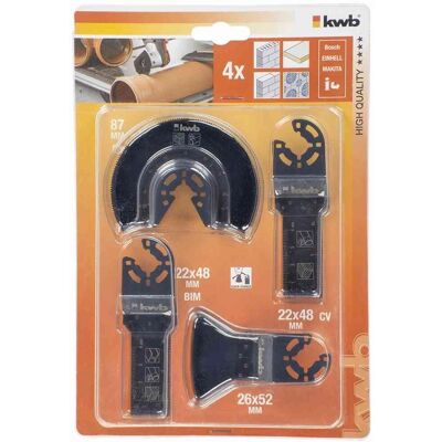 KWB PROFI ferramenta multifuncional - Conjunto de lâminas KWB PROFI ferramenta multifuncional - Conjunto de lâminas