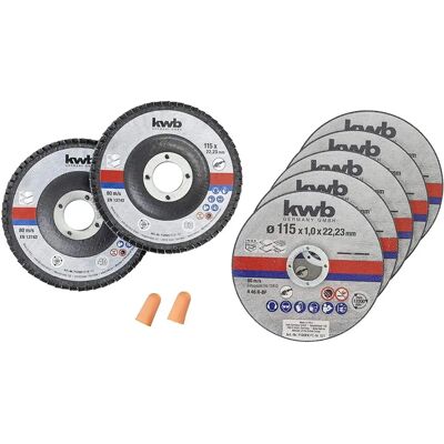 Kwb 712051 Kit di Dischi da Taglio - Acciaio Inox 115mm Kwb 712051 Kit di Dischi da Taglio - Acciaio Inox 115mm